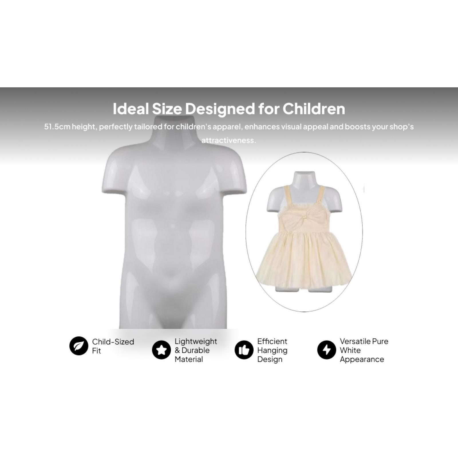 Body Jewelry Shop - Kid Mannequin Torso Kind Mannequin Realistisch