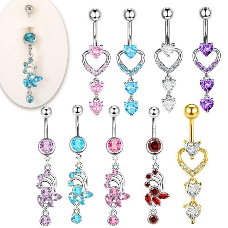Body Jewelry Tunnels - 1 STKS 14G roestvrijstalen buiknavelring Love
