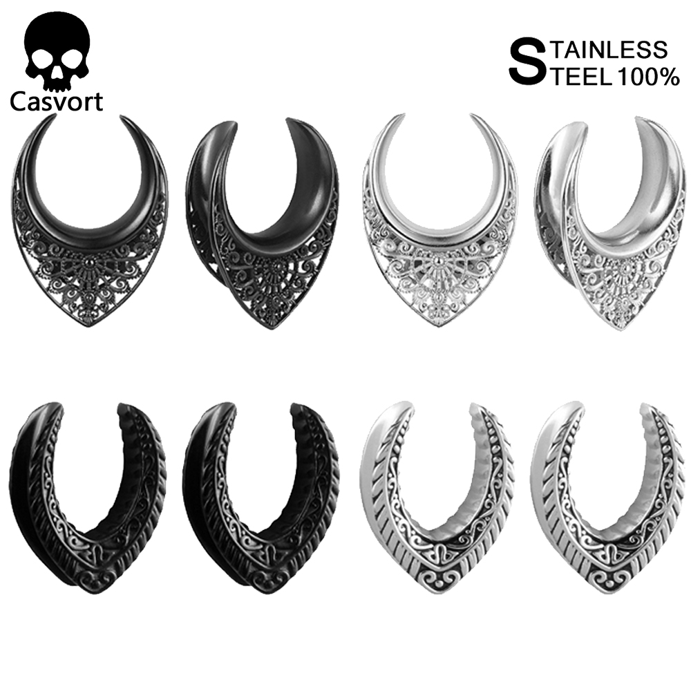 Body Jewelry Hangers - Casvort 2 Pcs Vintage Zadel Tunnels