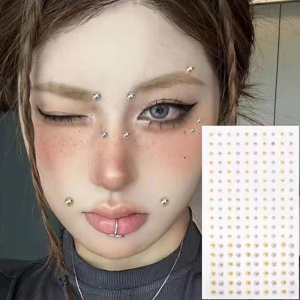 Body Jewelry Nose Ring - 58-180 stuks set niet-piercing lipnagelstickers zelfklevend