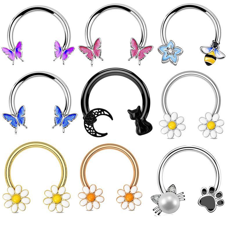 Body Jewelry Ear Piercing - 16G Septum Ring Daith Piercing Sieraden