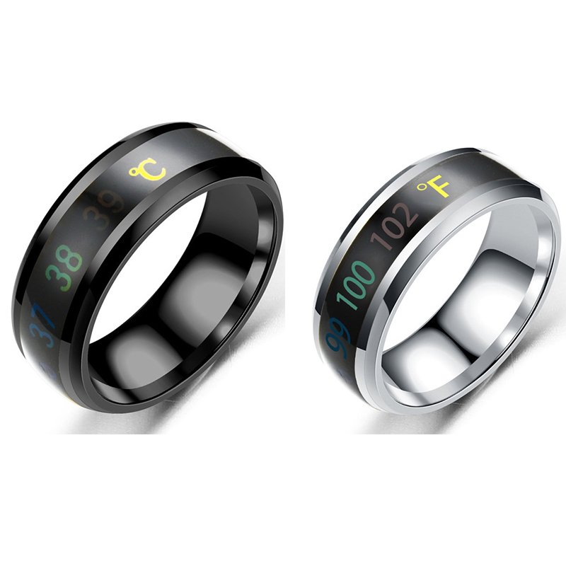 Body Jewelry Measurements - Smart Sensor Lichaamstemperatuur Meten Bruidspaar Ring