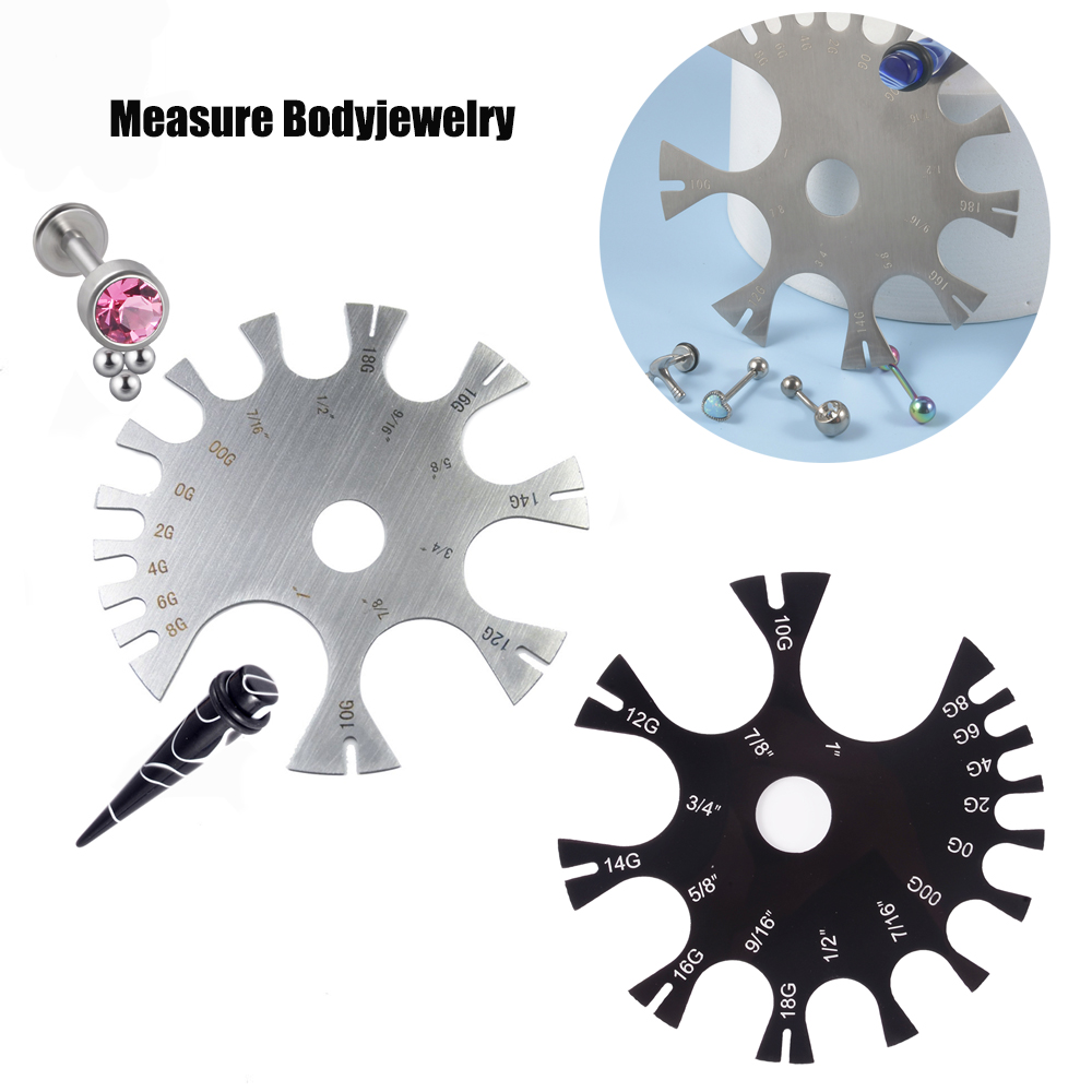 Body Jewelry Measurements - 1/5 Stuks Staal & Acryl 18G