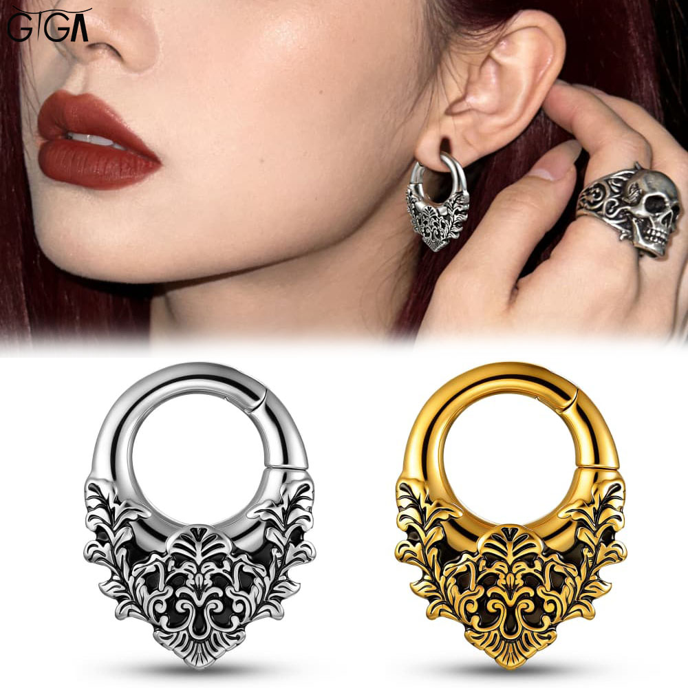 Body Jewelry Hangers - Giga 1/2 stuks Vintage 5mm(4g) Bloemmotief