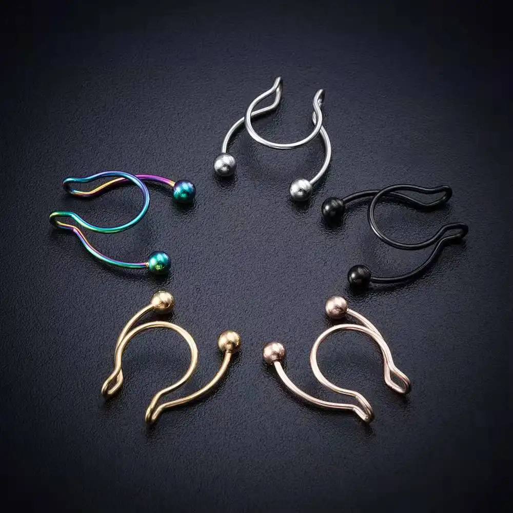 U-vormige nep-neusring hip hoe - Body Jewelry Nose Ring recensie en prijs