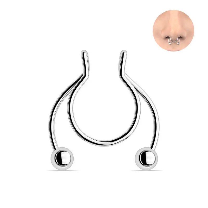 U-vormige nep-neusring hip hoe - Body Jewelry Nose Ring recensie en prijs