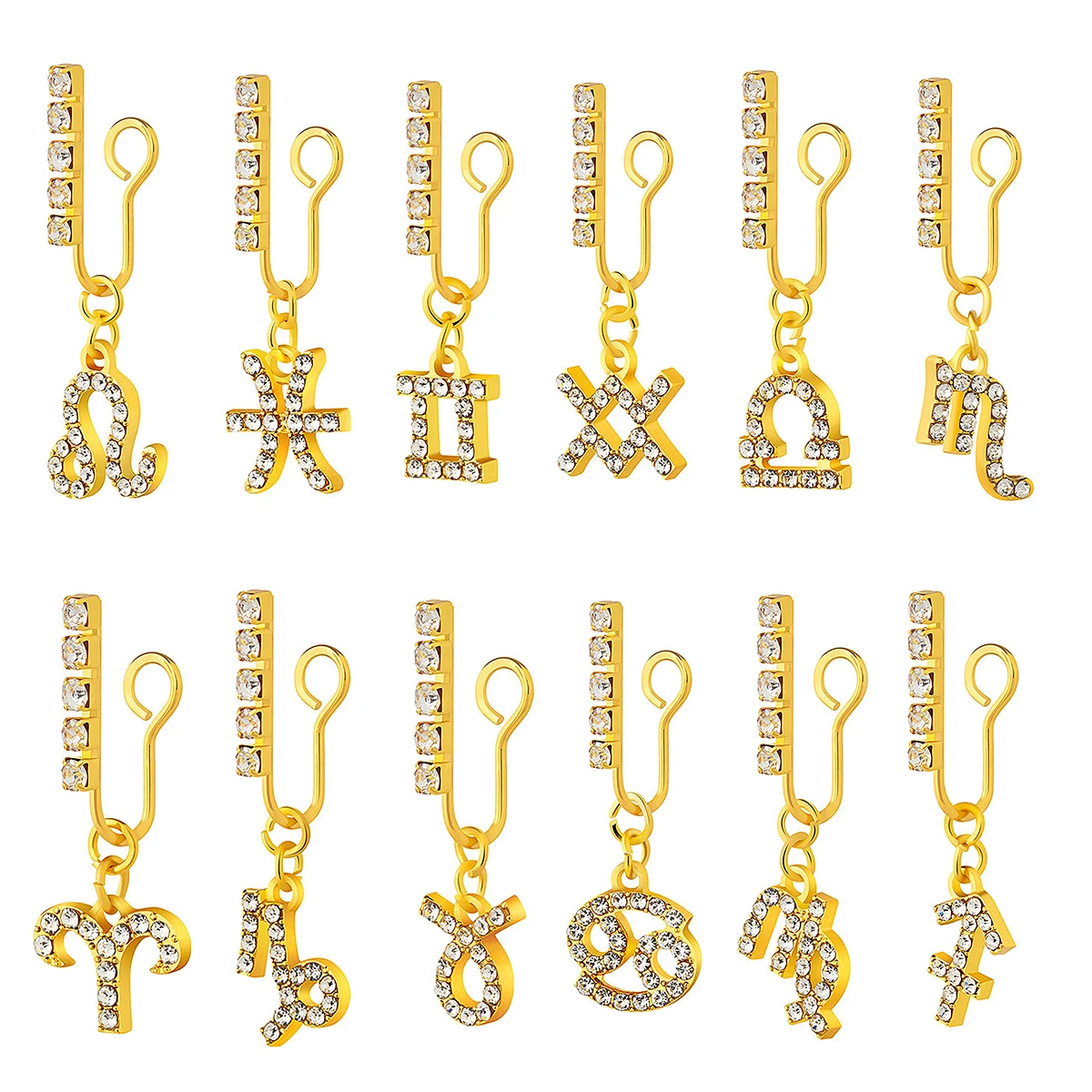 2 Pak Oorklemmen Metalen Zirko - Body Jewelry Nose Ring recensie en prijs