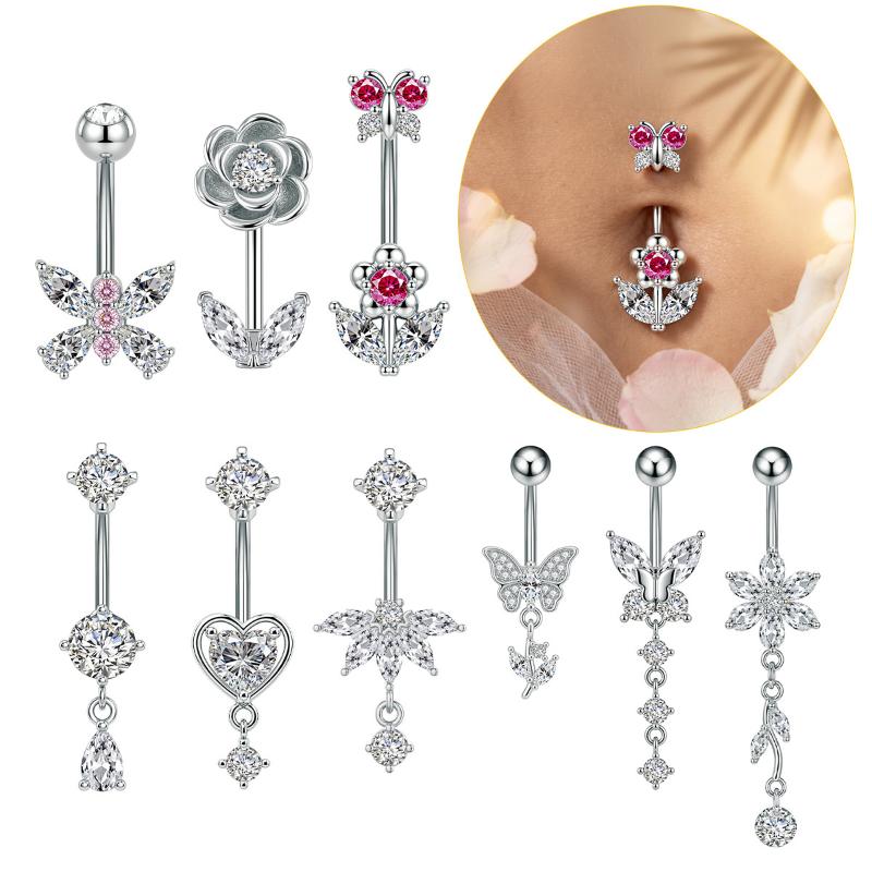 1 Stuk Zirkoon Decor Buikknopr - Body Jewelry Tunnels recensie en prijs