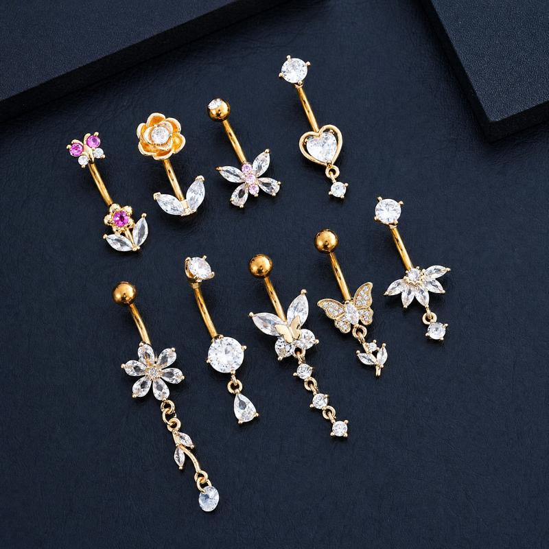 1 Stuk Zirkoon Decor Buikknopr - Body Jewelry Tunnels recensie en prijs