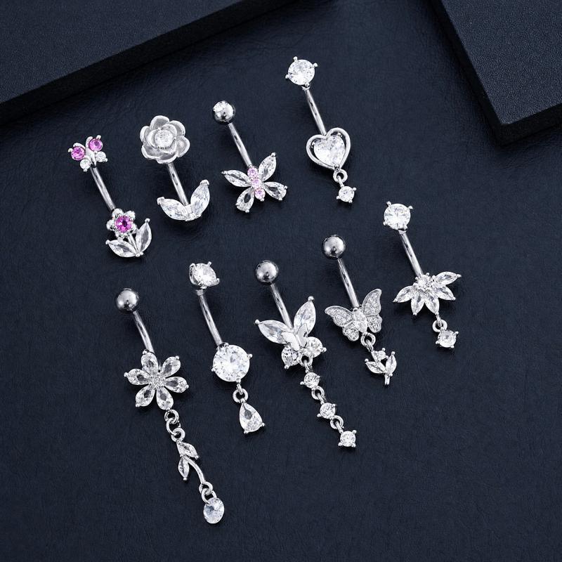 1 Stuk Zirkoon Decor Buikknopr - Body Jewelry Tunnels recensie en prijs