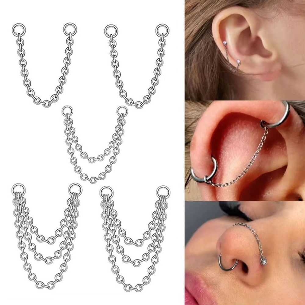 Titanium neusketting Drielaags - Body Jewelry Ear Piercing recensie en prijs