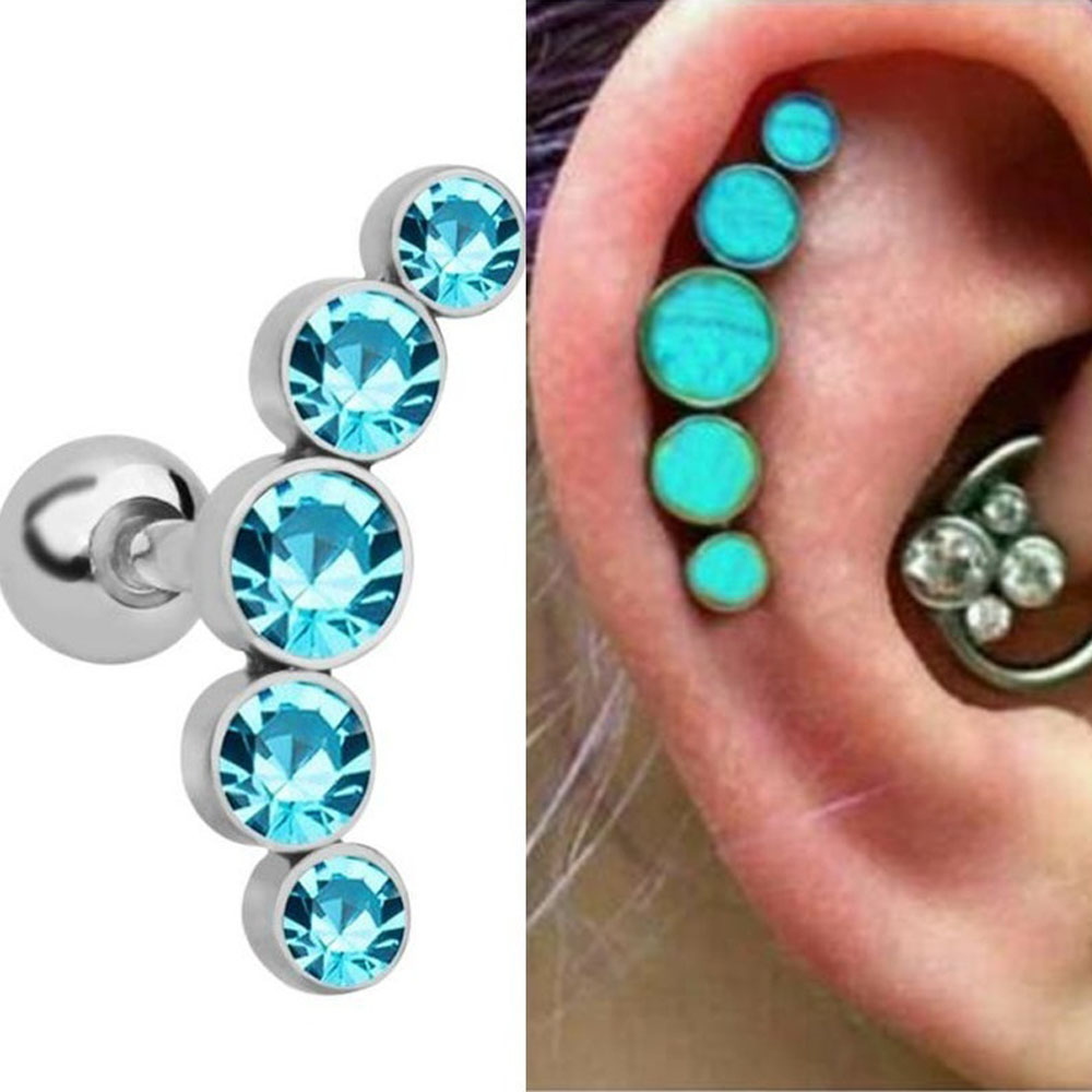 1 stks mode 16g kristal edelst - Body Jewelry Ear Piercing recensie en prijs