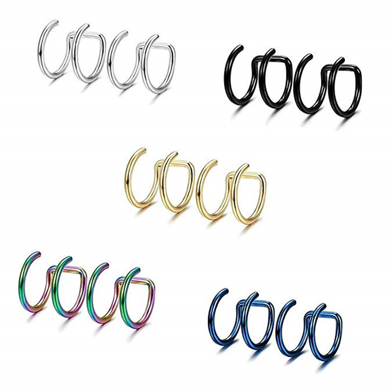 2 stuks 316L roestvrijstalen c - Body Jewelry Ear Piercing recensie en prijs