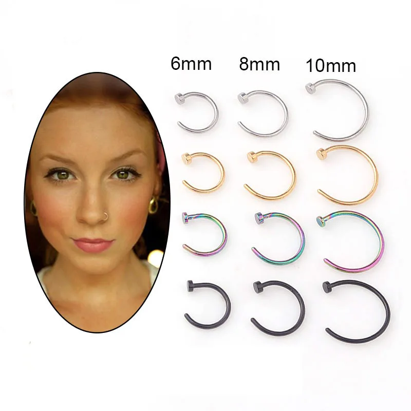 5 stks/partij 20G Neusring Hoo - Body Jewelry Nose Ring recensie en prijs