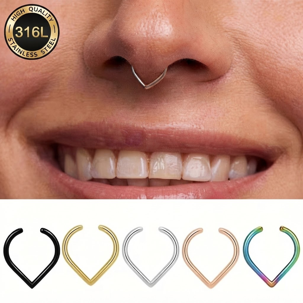 5-delige set nepneusringen van - Body Jewelry Ear Piercing recensie en prijs