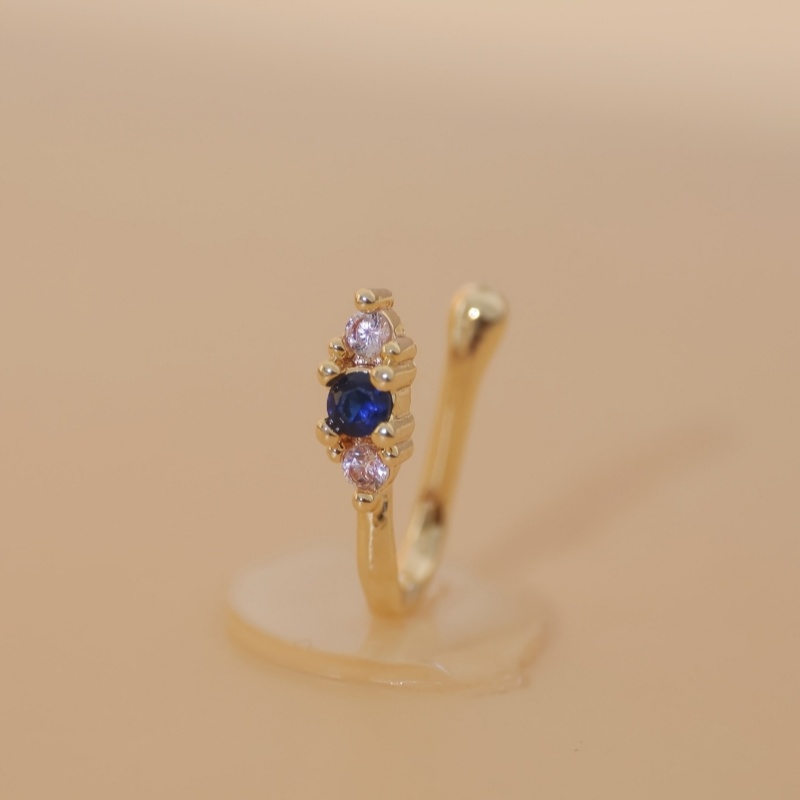 1-delige set blauwe zirkoon ne - Body Jewelry Nose Ring recensie en prijs