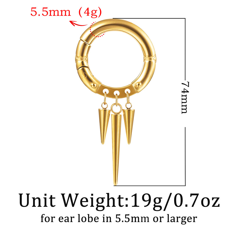 Giga 1/2 Stuks Rvs Oor Gewicht - Body Jewelry Hangers recensie en prijs