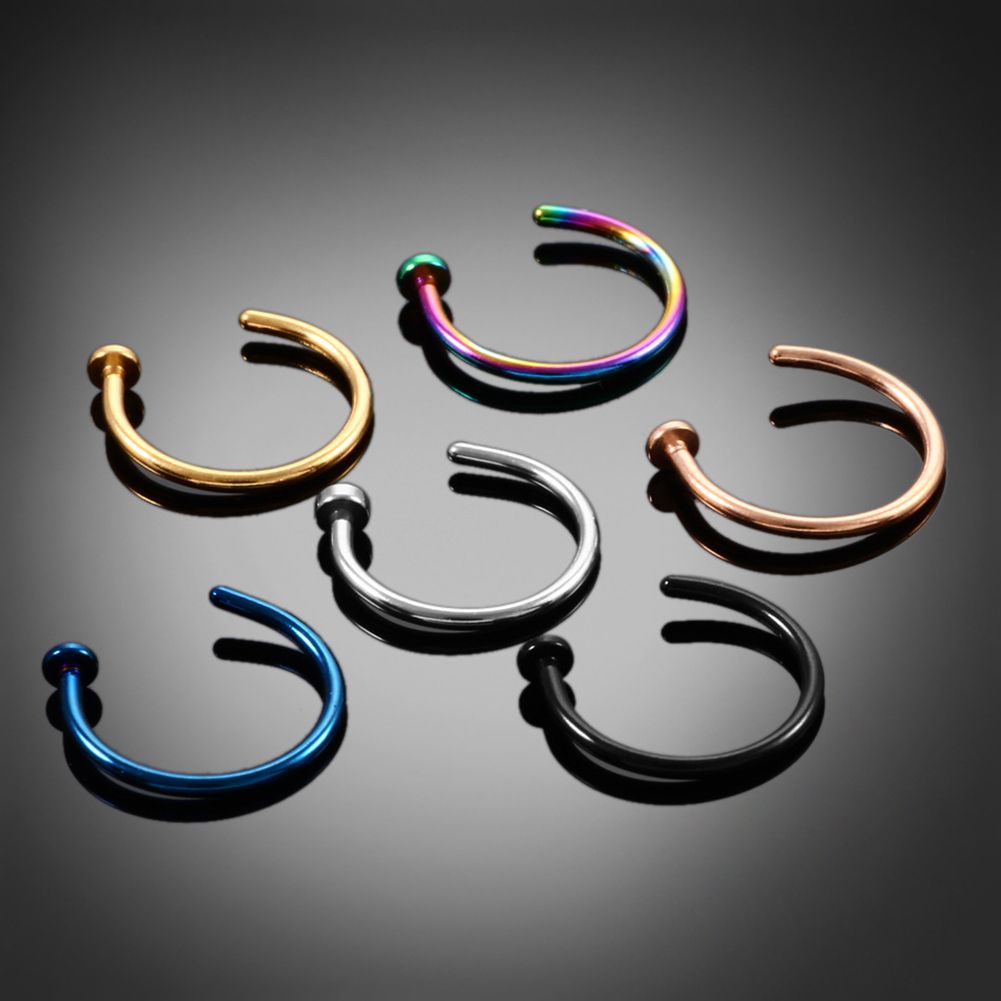 10 stuks dunne roestvrijstalen - Body Jewelry Nose Ring recensie en prijs