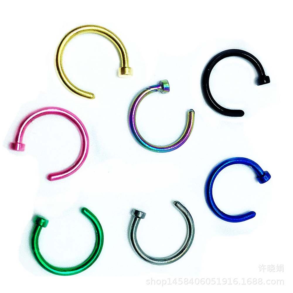 10 stuks dunne roestvrijstalen - Body Jewelry Nose Ring recensie en prijs
