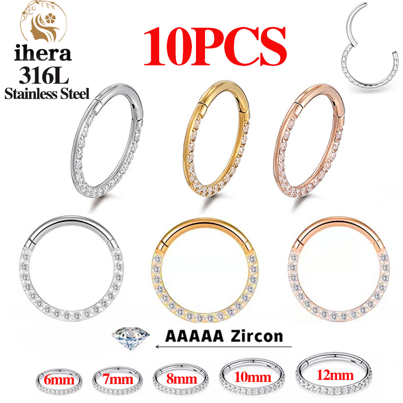 1/10PCS Rvs Neuspiercings Sept - Body Jewelry Nose Ring recensie en prijs
