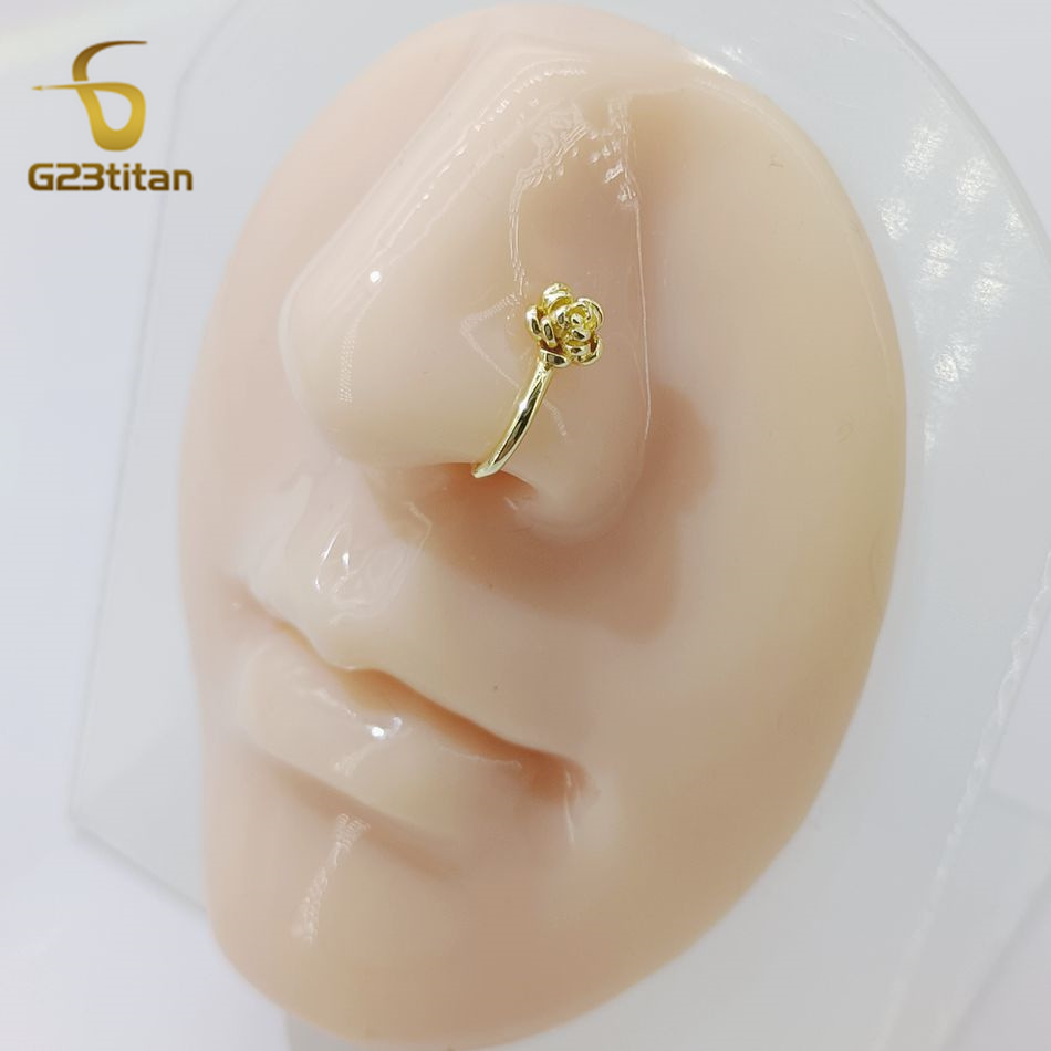 1pc Crystal Koper Rose Neus Cl - Body Jewelry Ear Piercing recensie en prijs
