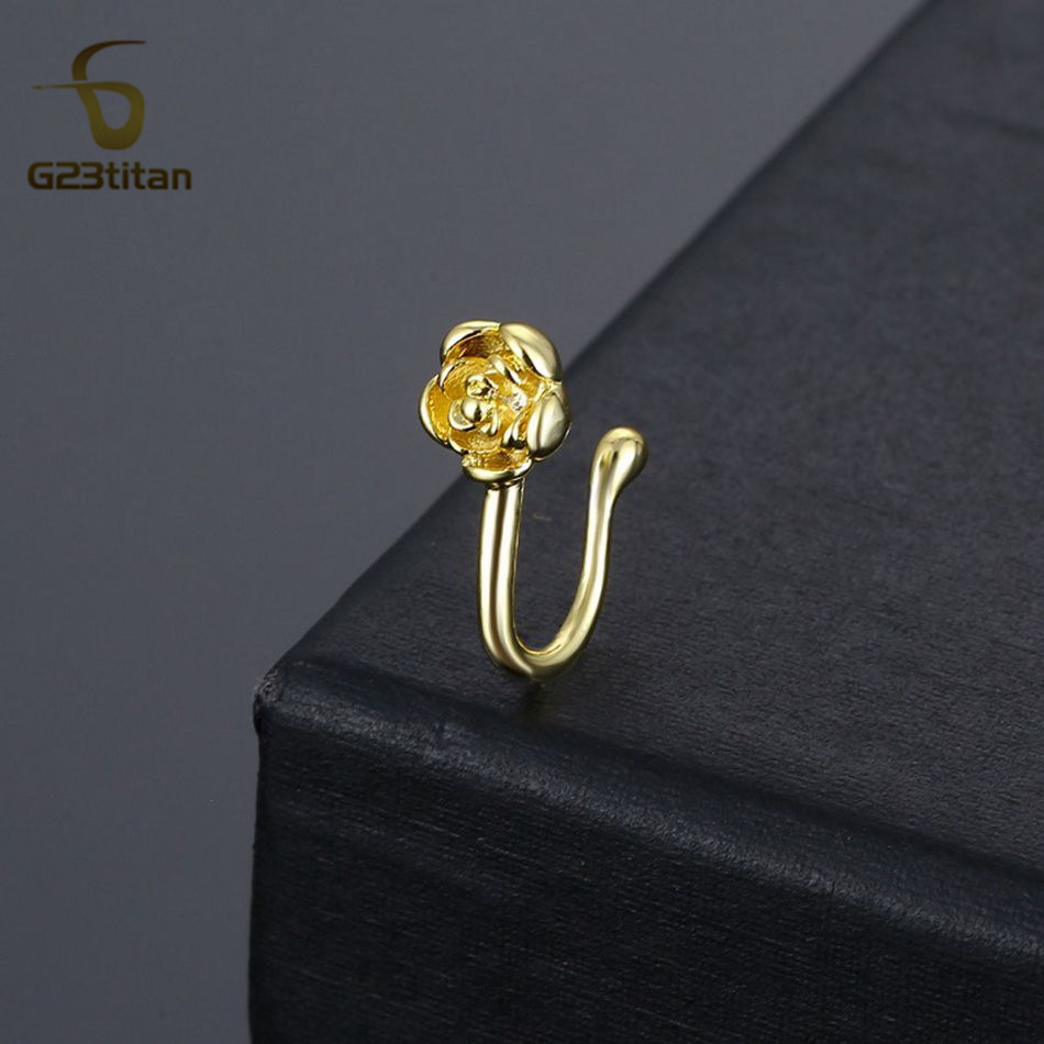 1pc Crystal Koper Rose Neus Cl - Body Jewelry Ear Piercing recensie en prijs