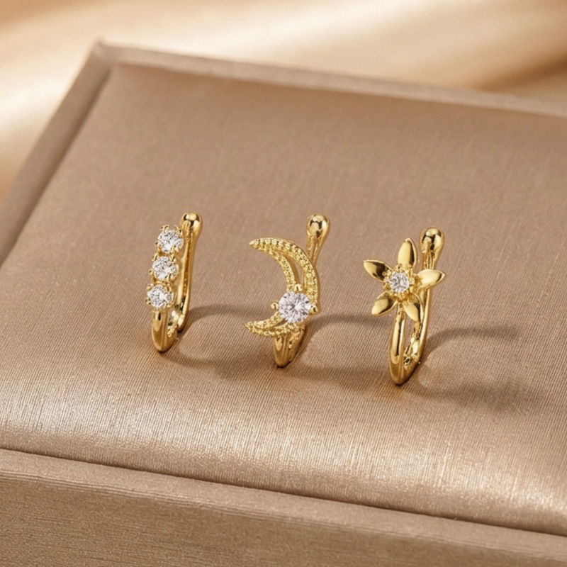 3-delige retro licht-luxe neus - Body Jewelry Nose Ring recensie en prijs
